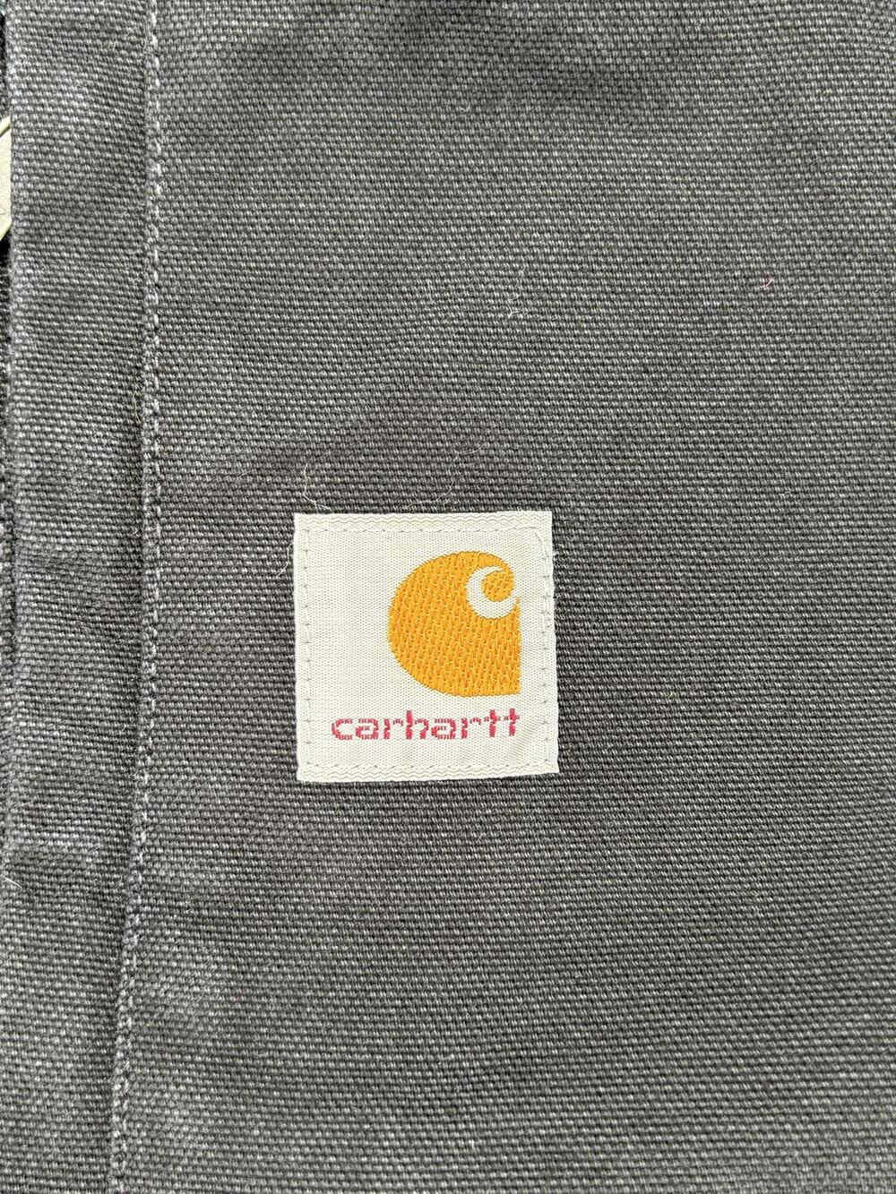 Carhartt Vest Mens 2XL Black Lined Insulated Canvas Workwear Full Zip OV4277-M - Picture 5 of 10